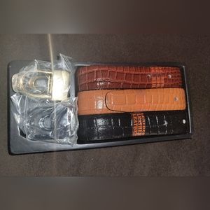 New Vintage Montebello Collection 12 Way Leather Belt Set~80s~90s